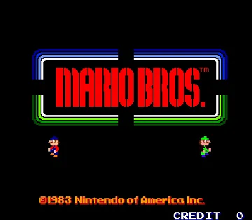 Mario Bros. (US) screen shot title